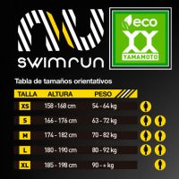 Neopreno Swimrun Axolot. Tallas